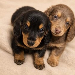Mini long hair dachshunds /Miniature Dachshund/Female/Sex: Mixed Litter,Our beautiful girl Ada had 4 wonderful fur baby’s 2 handsome boys and 2 pretty girls all flea and wormed and micro chipped mum is at home with her baby’s and dad great local stud both heath checked and PRA clear pups have started paper training doing really well all great little characters and enjoying life and exploring and cuddles on the sofa please message me for viewings and more info